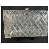 Set of 3 Vintage Evening Clutch Bags - Beaded, Lucite, and Satin