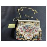 Lot of 4 Vintage Evening Purses Including Beaded, Gold, and Silver Bags