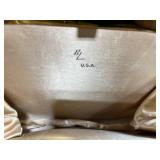 Set of 3 Vintage Handbags Including Floral Needlepoint and Metallic Purse