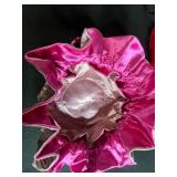 Set of 6 Vintage Satin Drawstring and Foldable Jewelry Pouches