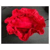 Set of 6 Vintage Satin Drawstring and Foldable Jewelry Pouches