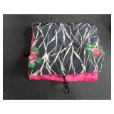 Set of 6 Vintage Satin Drawstring and Foldable Jewelry Pouches