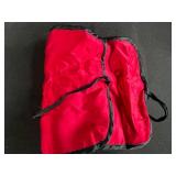 Set of 6 Vintage Satin Drawstring and Foldable Jewelry Pouches