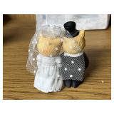 Wedding Collection Figurines and Hallmark Toasting Glasses Set