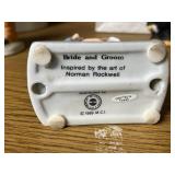 Wedding Collection Figurines and Hallmark Toasting Glasses Set