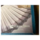 Glass Tableware Collection with Indiana Glass Relish Tray, Home Classics Table Servers, and Floral Candle Holders