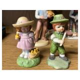 Set of Vintage Avon Handcrafted Porcelain Figurines, Limited Editions