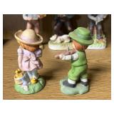 Set of Vintage Avon Handcrafted Porcelain Figurines, Limited Editions