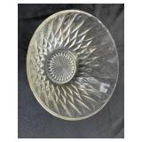 Collection of Vintage Pressed Glass Tableware and Candle Holders