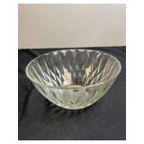 Collection of Vintage Pressed Glass Tableware and Candle Holders