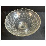 Collection of Vintage Pressed Glass Tableware and Candle Holders