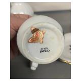 Set of 5 Vintage Porcelain Miniature Pitcher and Bowl Sets, Japan and Enesco