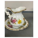 Set of 5 Vintage Porcelain Miniature Pitcher and Bowl Sets, Japan and Enesco