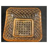 Collection of Vintage Pink Depression Glass Dishes and Plates