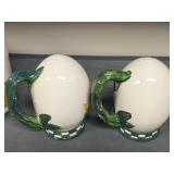 Rooster Ceramic Kitchenware Collection with Canisters, Salt & Pepper Shakers, and Mini Pitcher Set