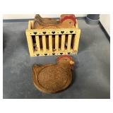 Rooster Ceramic Kitchenware Collection with Canisters, Salt & Pepper Shakers, and Mini Pitcher Set