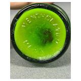 Set of 5 Vintage Apothecary Jars - Vicks, Guia-Camph, Mentholatum, Cobalt and Green Glass