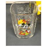 Collection of Vintage Character Glasses Care Bears Flintstones Mickey Mouse