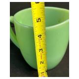 Fire-King Jadeite Creamer and Sugar Bowl Set