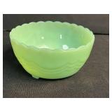 Fire-King Jadeite Creamer and Sugar Bowl Set