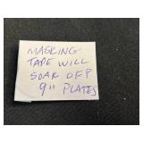 Set of 2 9-Inch Jadeite Green Glass Dinner Plates