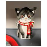 Holiday Decor Collection with Mickey and Minnie Snow Globe, Cat Figurine, Christmas Tin, Mugs, and Glassware