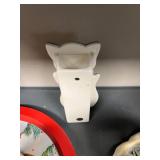 Holiday Decor Collection with Mickey and Minnie Snow Globe, Cat Figurine, Christmas Tin, Mugs, and Glassware