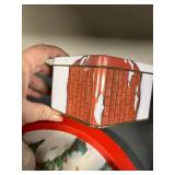 Holiday Decor Collection with Mickey and Minnie Snow Globe, Cat Figurine, Christmas Tin, Mugs, and Glassware