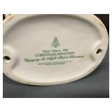 Collection of Vintage Ceramics and Figurines Including Avon Christmas Memories and Carousel Horse