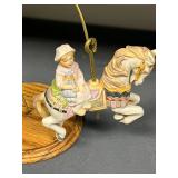 Collection of Vintage Ceramics and Figurines Including Avon Christmas Memories and Carousel Horse