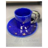 Set of 6 Vintage Teacups and Saucers, Assorted Designs and Makers