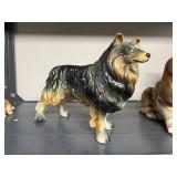 Collection of Vintage Ceramic Dog Figurines Homco Napco Japan Taiwan