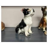 Collection of Vintage Ceramic Dog Figurines Homco Napco Japan Taiwan