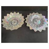 Collection of Decorative Glass, Porcelain, and Brass Bells with Crystal Dishes