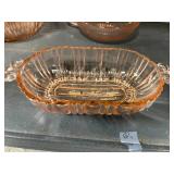 Collection of Vintage Pink Depression Glass Bowls, Cups, and Dishes