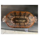 Collection of Vintage Pink Depression Glass Bowls, Cups, and Dishes