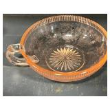 Collection of Vintage Pink Depression Glass Bowls, Cups, and Dishes