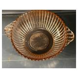 Collection of Vintage Pink Depression Glass Bowls, Cups, and Dishes