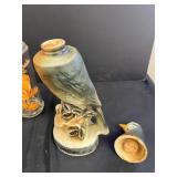 Set of 3 Cabin Still Wildlife Decanters and Beam