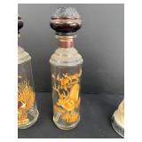 Set of 3 Cabin Still Wildlife Decanters and Beam