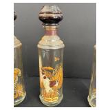 Set of 3 Cabin Still Wildlife Decanters and Beam