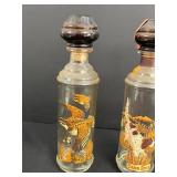 Set of 3 Cabin Still Wildlife Decanters and Beam