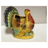 Collection of 5 Vintage Japan Turkey and Hen Ceramic Planters