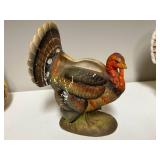 Collection of 5 Vintage Japan Turkey and Hen Ceramic Planters