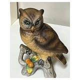 Collection of Animal Figurines Including Enesco Owl, Inarco Rabbit, Siamese Cat, and Pig Sets