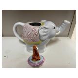 Collection of Decorative Novelty Teapots and Ceramic Figurines