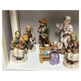 Set of Vintage Ceramic Figurines Lepton and Homco Japan Taiwan