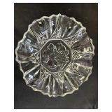 Collection of Vintage Pressed Glass and Crystal Decorative Dishes