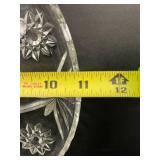 Collection of Vintage Pressed Glass and Crystal Decorative Dishes