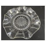 Collection of Vintage Pressed Glass and Crystal Decorative Dishes